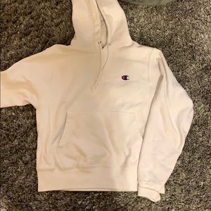 Reverse Weave White champion Hoodie